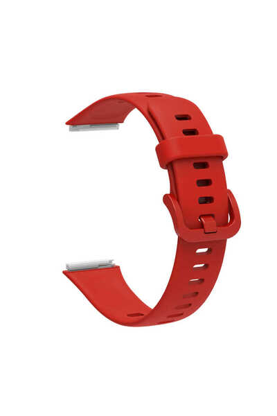 Genel Markalar Huawei Band 7 KRD-71 Uyumlu FRM Kordon Kırmızı