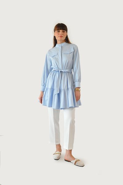 Rukayyel Baby Blue Alice Layered Tunic
