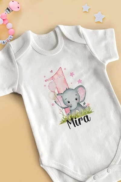 Homamia 1 Year Old Birthday Bodysuit