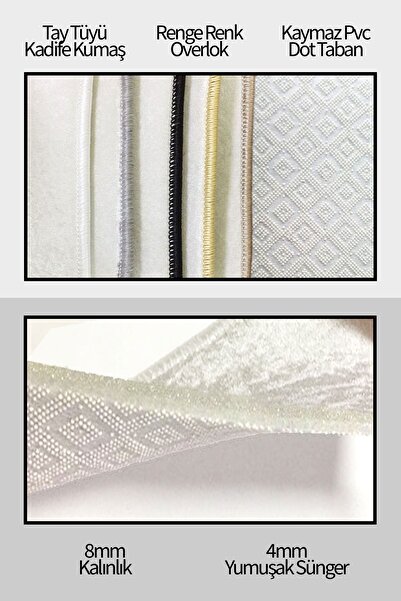 VolgsHome Dijital Baskı Yıkanabilir Kaymaz Taban Dekoratif Salon Mutfak Halısı Yolluk