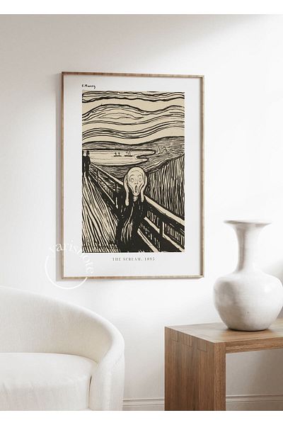 Yaris Note Αφίσα Edvard Munch The Scream χωρίς πλαίσιο