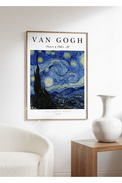 Yaris Note Van Gogh Starry Night - Σχέδιο αφίσας χωρίς πλαίσιο