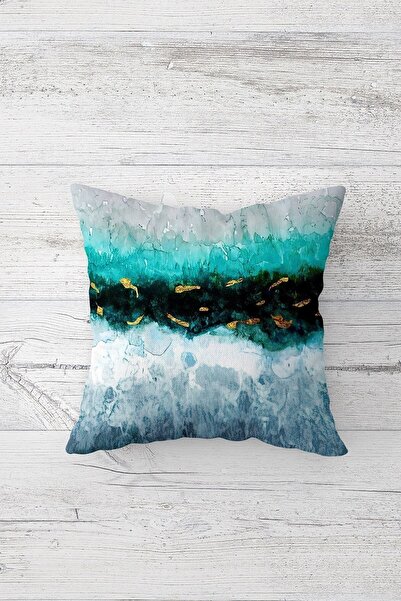 on the clouds Banana Flower and Gold Pauntiyed Hidden Zippered Throw Pillow Cover Sofa Pillow Cover Set (4pcs)