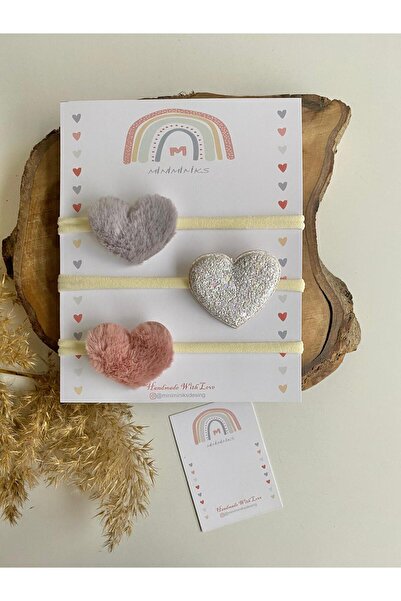 Miniminiksdesing مجموعة باندانا قلب لحديثي الولادة