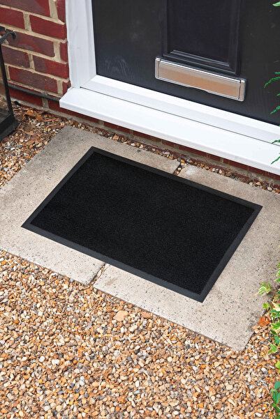 KARMAT Nem Alıcı Toz Alıcı Paspas, Nem Alıcı Kapı Önü Paspas, Siyah Kapı Önü Paspası