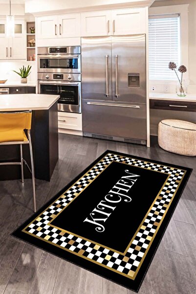Viva Home Makinede Yıkanabilir Kaymaz Tabanlı Mutfak Halısı Kitchen