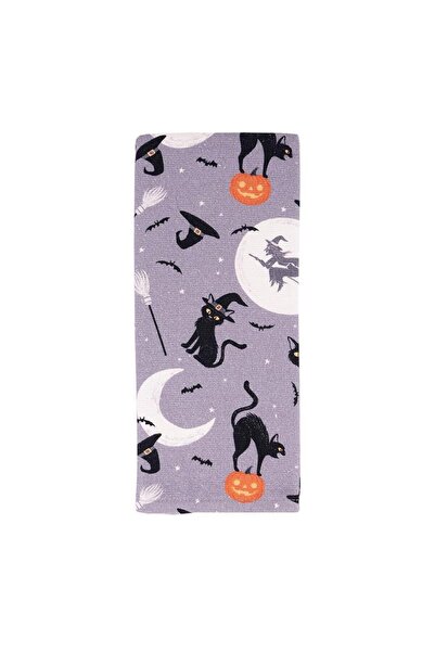 Baveno Halloween Patterned 100% Cotton 40x66 cm Hand and Face Towel Set - Baveno