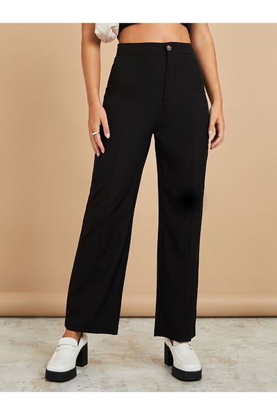 Styli High Rise Straight Leg Trouser