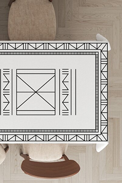 Viva Home Față de masă din catifea din pene thailandeze premium, rezistentă l...