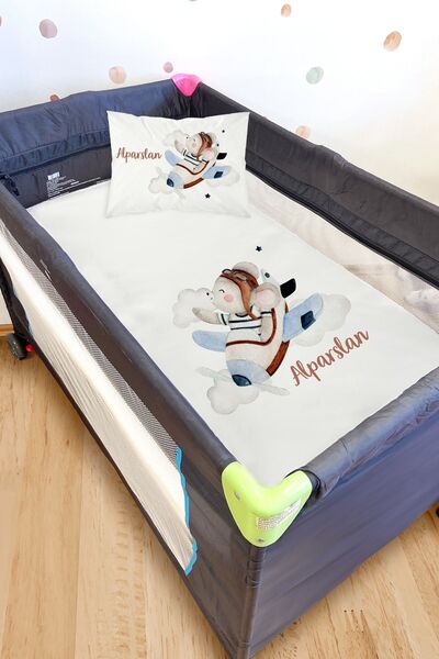 Homamia Anne Yanı Çarşaf Seti Pilot Ayı (100X115)