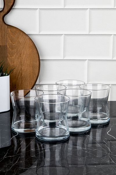 DNS HOME LAV 6 Piece Deep Cup Set - Coffee, Side, Water and Soft Drink Cup 300 cc