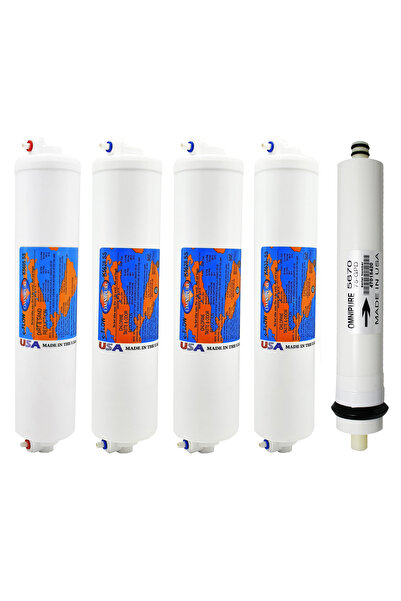 Omnipure Ters Ozmoz Su Arıtma Cihazları Uyumlu Omnipure K56 Serisi 5'li Filtr...