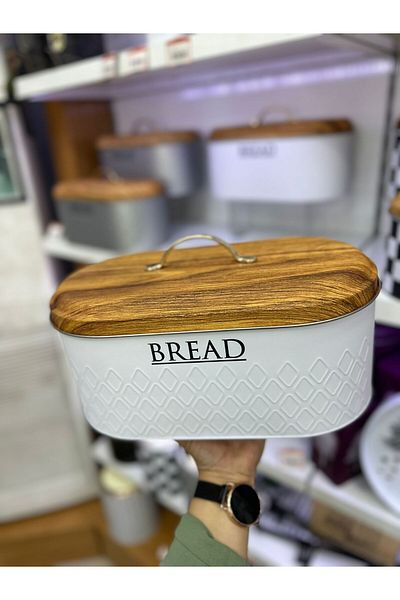 ToMorza Premium Metal Bread Bowl - New Pattern Detailed, Color 3 2