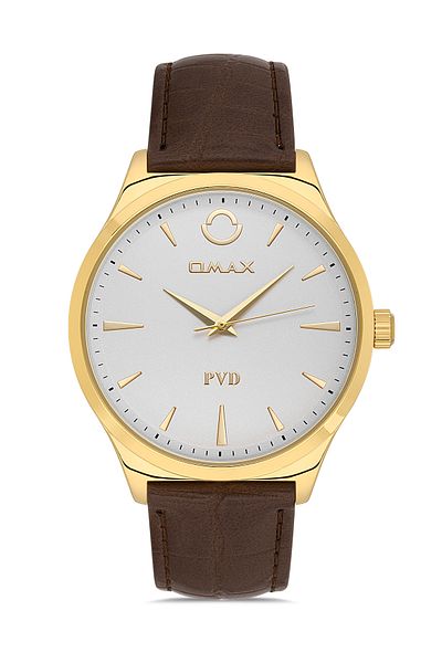 Omax Leather Men's Watches 00PR0047Q008