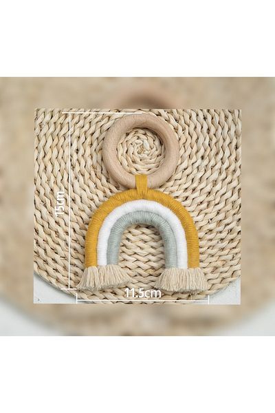 AFRALYAHOME عضاضة بنمط قوس قزح - ديكور غرفة الطفل
