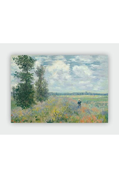 fırsatlar diyarı Claude Monet Argenteul'de Gelincik Tarlası Expressionism Art Duvar Posteri - Kalın Kağıt -Çerçevesiz