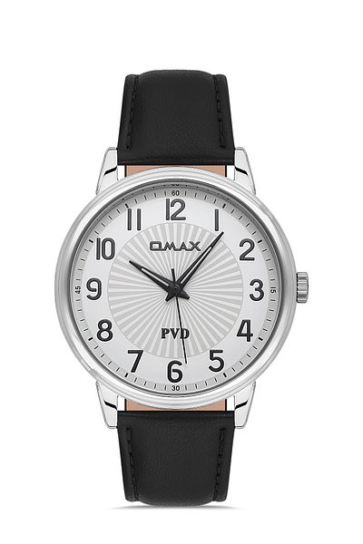 Omax Leather Men's Watch - 00PR0045IB03