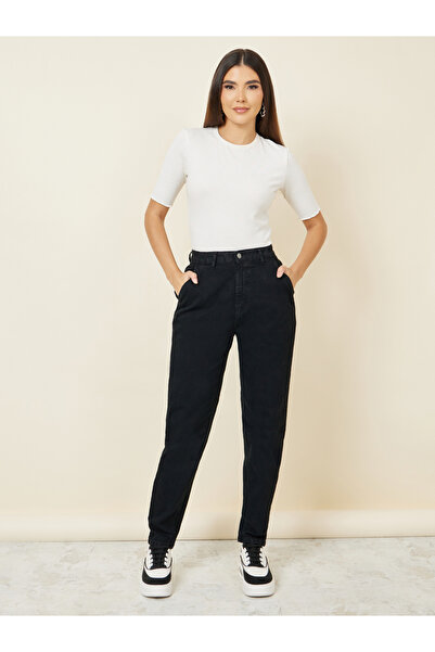 Styli High Waist Straight Leg Jeans