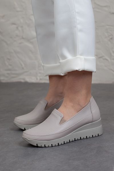 DERİMİSS Women's Genuine Leather Wedge Heeled Orthopedic Shoes