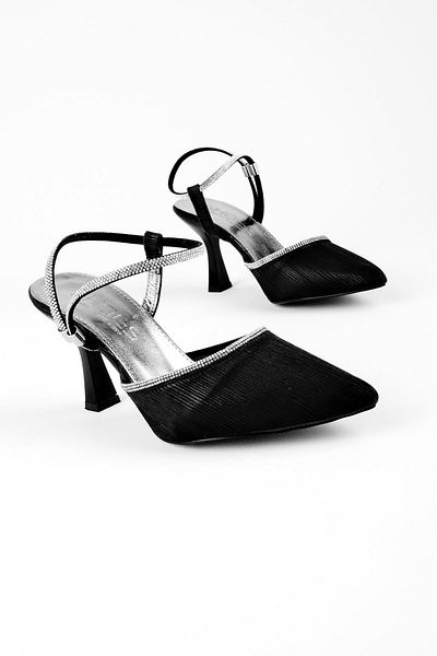 Lal Shoes & Bags Pantofi cu toc pentru femei Virtus Black Stone