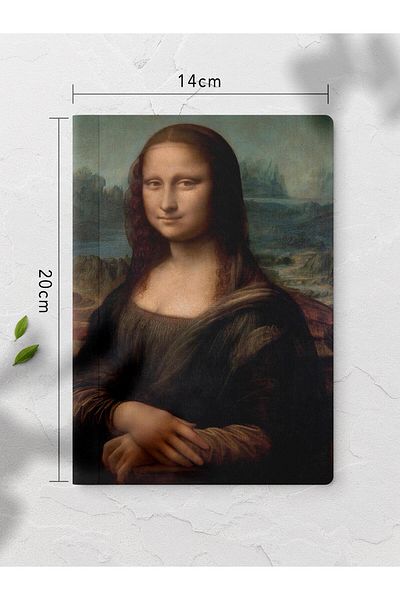 Postifull دفتر ليوناردو دافنشي غير المبطن - 4 قطع 64 صفحة 14*21 سم