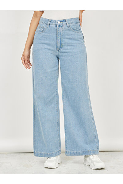 Styli جينز متوسط ​​الارتفاع وواسع الساق