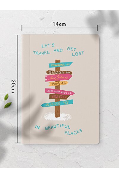 Postifull دفتر رسم توضيحي صيفي - 4 دفاتر ملاحظات غير مبطنة، 64 صفحة 14*21 سم