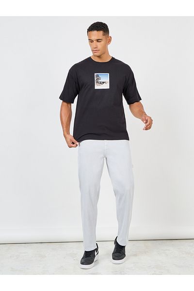 Styli Light Wash Carpenter Fit Jeans