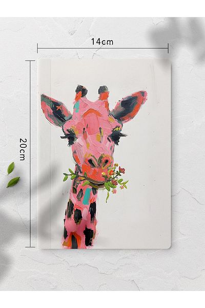 Postifull Caiet necăptușit cu copertă colorată - 4 bucăți, 64 pagini, 14*21cm