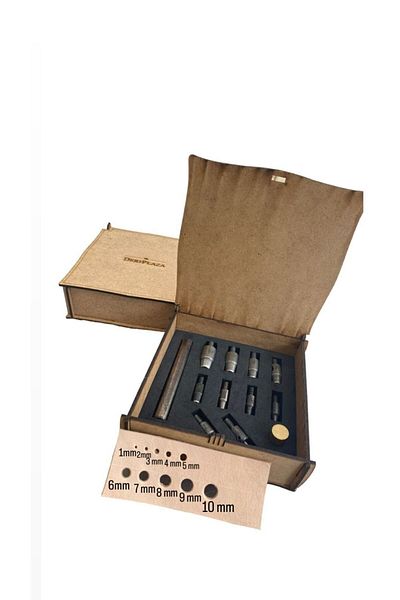 DERİONLİNE HOBBY 1mm-10mm PADAVA ZIMBA(PUNCH) ΣΕΤ ΔΕΡΜΑΤΙΝΑ ΕΡΓΑΛΕΙΑ ΧΕΡΙΟΥ