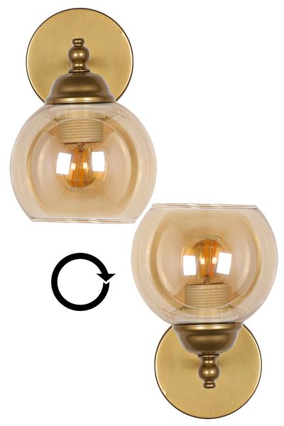 Begüsa Ginza Sconce 2 Pieces Antique Flat Glass