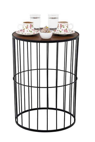 Begüsa Titanic Sehpa Siyah Ahşap Ceviz