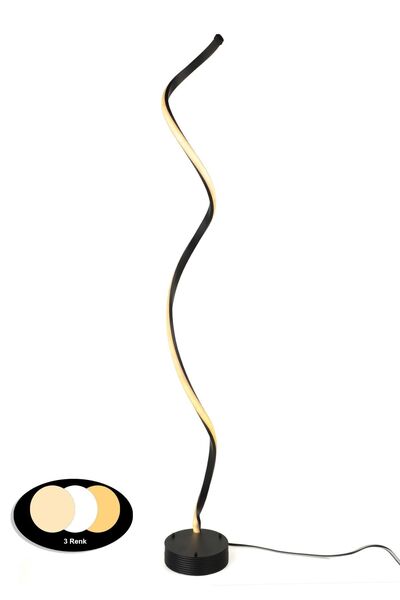 Begüsa Assos 3 Renk Ledli Lambader Siyah