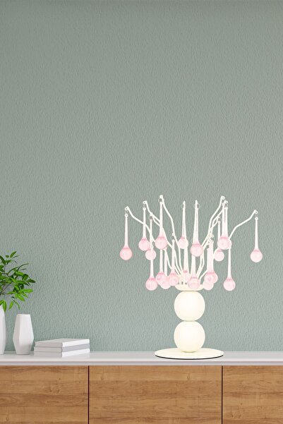 Begüsa Ladin Metal Aksesuar Beyaz Pembe Süs