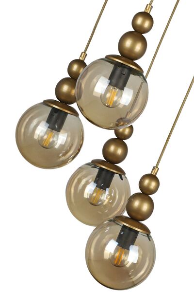 Begüsa Sonsuz 4.lü Avize Eskitme Bal Cam