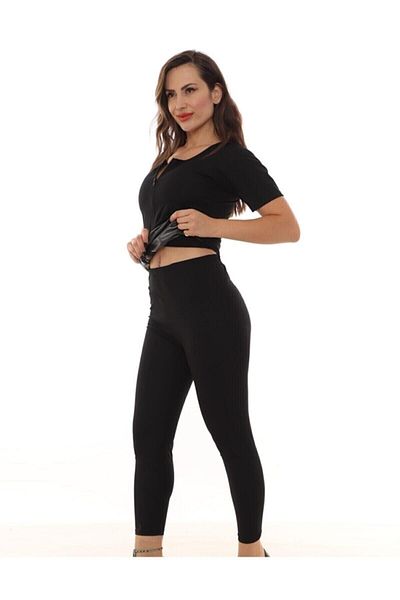 SAUNA SUIT Комплект суитшърт с цип и клин за мъже и жени