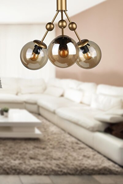 Begüsa Delf 3.lü Avize Eskitme Bal Cam