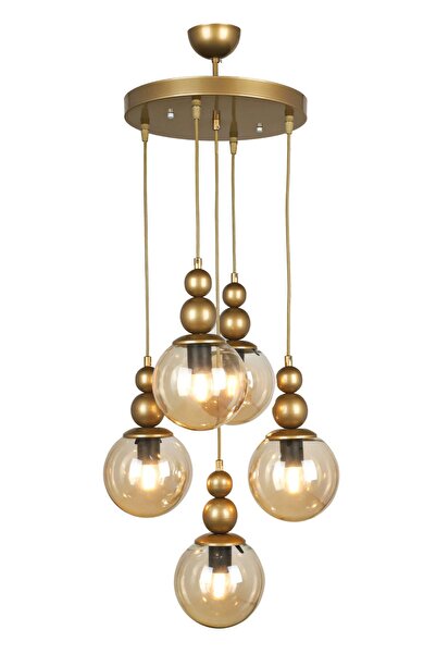 Begüsa Sonsuz 5.li Avize Eskitme Bal Cam