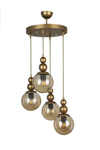 Begüsa Sonsuz 4.lü Avize Eskitme Bal Cam