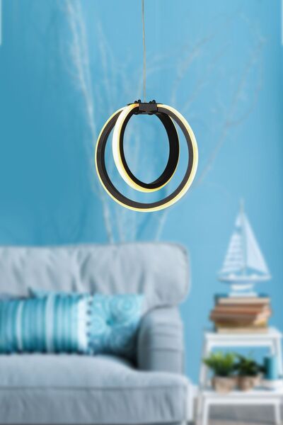 Begüsa Sezen Ledli Tekli Avize Siyah