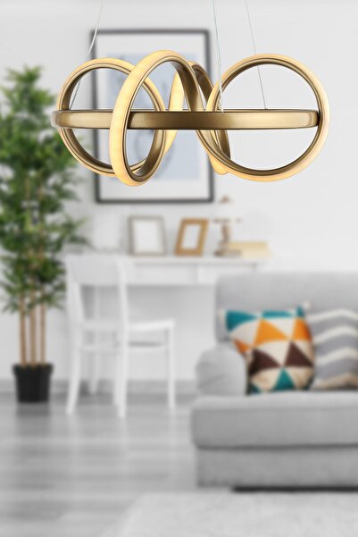 Begüsa Space 3 Renk Ledli Kumandalı Dimmerli Avize Eskitme 30.luk