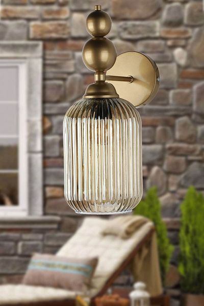 Begüsa Vamos Wall Sconce Antique Smoked Glass