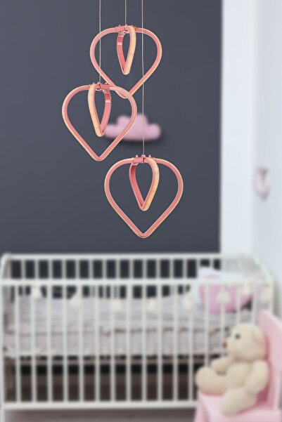 Begüsa Sevinç 3 Renk Ledli 3.lü Avize Pembe