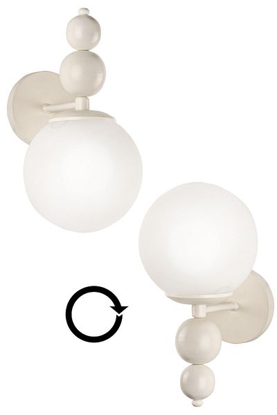 Begüsa Endless Sconce 2 Pieces White White Glass