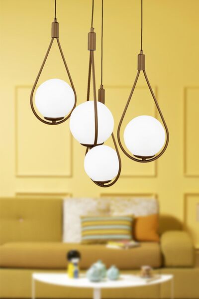 Begüsa Meksika 4.lü Eskitme Beyaz Glop Cam