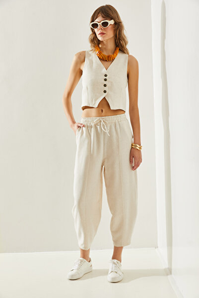 Bianco Lucci Vászon női szett - Shalwar és mellény, alsó-felső készlet 60251164