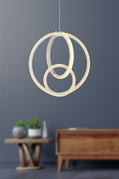 Begüsa Neo 3 Renk Ledli Avize Beyaz