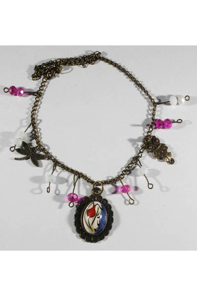 Çini Evi Tulip Patterned Special Anklet