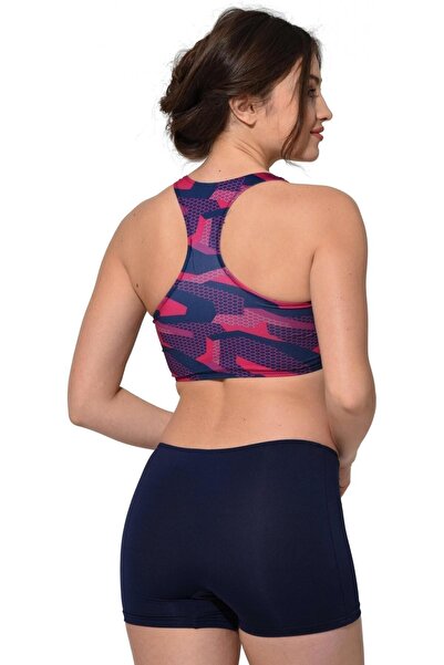 Argisa Μοντέλο μπικίνι μαγιό με σχέδια Badili σορτς 5523 Navy Blue με σχέδια