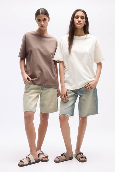 Pull & Bear 2’li oversize kısa kollu t-shirt paketi